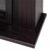 RealFlame Электрокамин Hanna DN орех с очагом Majestic Lux Black