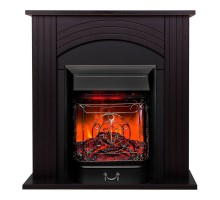 RealFlame Электрокамин Hanna DN орех с очагом Majestic Lux Black RC