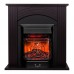 RealFlame Электрокамин Hanna DN орех с очагом Majestic Lux Black RC