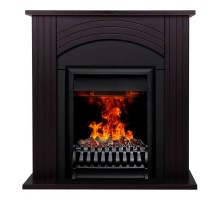 RealFlame Электрокамин Hanna DN орех с очагом Oregan 3D