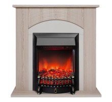 RealFlame Электрокамин Hanna STD LO светлый дуб с очагом Fobos Lux Black RC