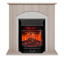RealFlame Электрокамин Hanna STD LO светлый дуб с очагом Majestic Lux Black RC
