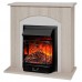 RealFlame Электрокамин Hanna STD LO светлый дуб с очагом Majestic Lux Black RC
