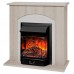 RealFlame Электрокамин Hanna STD LO светлый дуб с очагом Majestic Lux Black