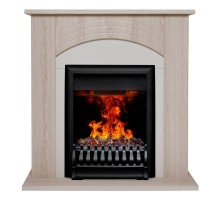 RealFlame Электрокамин Hanna STD LO светлый дуб с очагом Oregan 3D