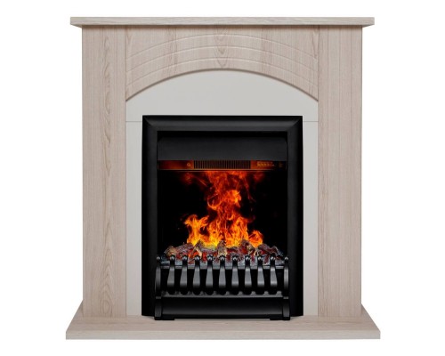 RealFlame Электрокамин Hanna STD LO светлый дуб с очагом Oregan 3D