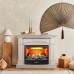 RealFlame Электрокамин History 25,5 WT цвет натуральный камень с очагом 3D Firestar 25,5