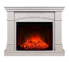 RealFlame Электрокамин History 25,5 WT цвет натуральный камень с очагом Evrika 25,5 LED