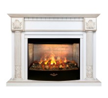 RealFlame Электрокамин Imperia 26/33 WT белый дуб с золотой патиной с очагом 3D Firestar 33