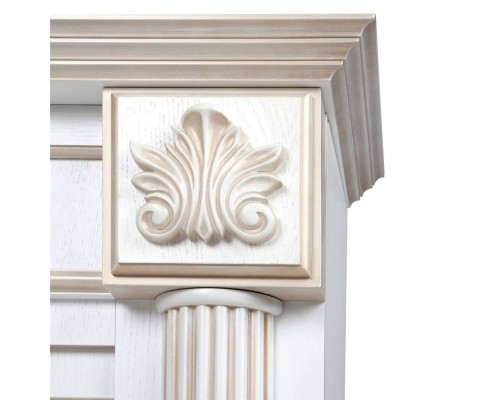 RealFlame Электрокамин Imperia 26/33 WT белый дуб с золотой патиной с очагом 3D Helios 26