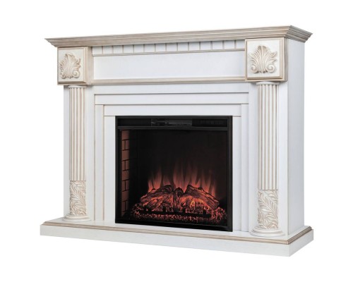 RealFlame Электрокамин Imperia 26/33 WT белый дуб с золотой патиной с очагом Epsilon 26 S IR RealFlame Электрокамин Imperia 26/33 WT белый дуб с золотой патиной с очагом Epsilon 26 S IR