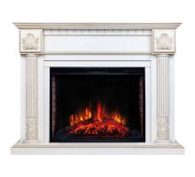 RealFlame Электрокамин Imperia 26/33 WT белый дуб с золотой патиной с очагом Epsilon 33