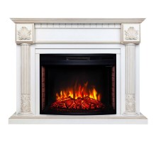 RealFlame Электрокамин Imperia 26/33 WT белый дуб с золотой патиной с очагом Firespace 33 S IR