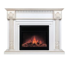 RealFlame Электрокамин Imperia 26/33 WT белый дуб с золотой патиной с очагом Moonblaze
