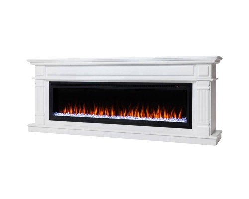 RealFlame Электрокамин Islandia 60 WT белый с очагом Saphir 60