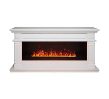 RealFlame Электрокамин Islandia CST1000 WT белый с очагом 3D Cassette 1000 Black Panel