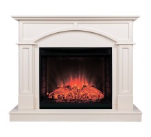 RealFlame Электрокамин Jacomo 25,5 WT крем с очагом Evrika 25,5 LED