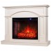 RealFlame Электрокамин Jacomo 25,5 WT крем с очагом Evrika 25,5 LED