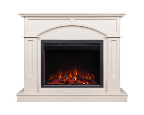 RealFlame Электрокамин Jacomo 25,5 WT крем с очагом Saphir 25,5