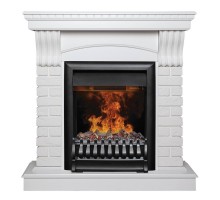 RealFlame Электрокамин Jazz WT белый с очагом 3D Oregan