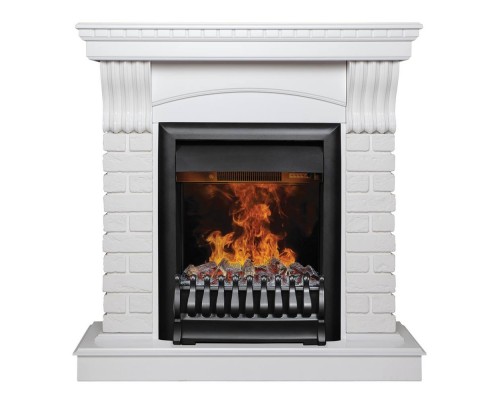 RealFlame Электрокамин Jazz WT белый с очагом 3D Oregan