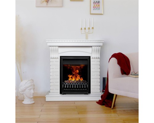 RealFlame Электрокамин Jazz WT белый с очагом 3D Oregan
