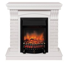 RealFlame Электрокамин Jazz WT белый с очагом Fobos Lux Black RC