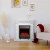 RealFlame Электрокамин Jazz WT белый с очагом Fobos Lux Black