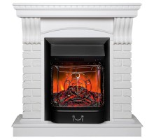 RealFlame Электрокамин Jazz WT белый с очагом Majestic Lux Black