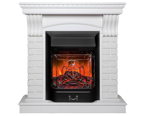 RealFlame Электрокамин Jazz WT белый с очагом Majestic Lux Black