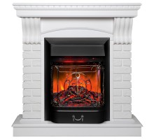 RealFlame Электрокамин Jazz WT белый с очагом Majestic Lux Black RC