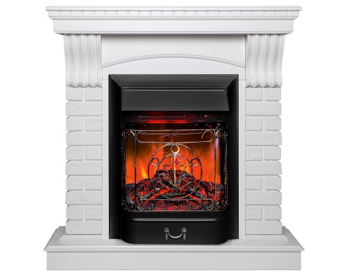RealFlame Электрокамин Jazz WT белый с очагом Majestic Lux Black RC