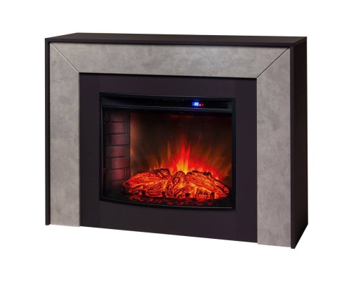 RealFlame Электрокамин Jersey 25,5 GR графит с очагом Evrika 25,5 LED