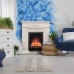 RealFlame Электрокамин Junona WT айвори с очагом Eugene