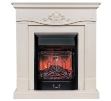 RealFlame Электрокамин Junona WT айвори с очагом Majestic Lux Black