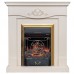RealFlame Электрокамин Junona WT айвори с очагом Majestic Lux Brass
