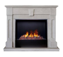 RealFlame Электрокамин Kellie 25,5/26 WT цвет белый камень с очагом 3D Cassette 630