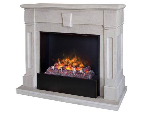 RealFlame Электрокамин Kellie 25,5/26 WT цвет белый камень с очагом 3D Cassette 630