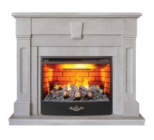 RealFlame Электрокамин Kellie 25,5/26 WT цвет белый камень с очагом 3D Firestar 25,5