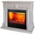 RealFlame Электрокамин Kellie 25,5/26 WT цвет белый камень с очагом 3D Helios 26