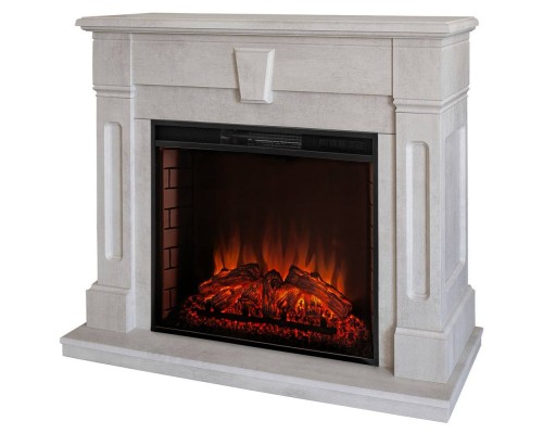 RealFlame Электрокамин Kellie 25,5/26 WT цвет белый камень с очагом Epsilon 26 S IR