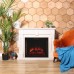 RealFlame Электрокамин Kellie 25,5/26 WT цвет белый камень с очагом Epsilon 26 S IR