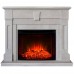 RealFlame Электрокамин Kellie 25,5/26 WT цвет белый камень с очагом Evrika 25,5 LED