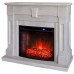 RealFlame Электрокамин Kellie 25,5/26 WT цвет белый камень с очагом Evrika 25,5 LED