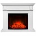 RealFlame Электрокамин Leda 24/25,5 WT белый матовый с очагом Evrika 25,5 LED