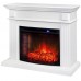 RealFlame Электрокамин Leda 24/25,5 WT белый матовый с очагом Evrika 25,5 LED