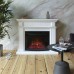 RealFlame Электрокамин Leda 24/25,5 WT белый матовый с очагом Evrika 25,5 LED