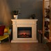 RealFlame Электрокамин Leda 24/25,5 WT белый матовый с очагом Irvine 24
