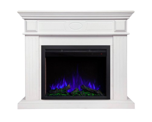 RealFlame Электрокамин Leda 24/25,5 WT белый матовый с очагом Saphir 25,5