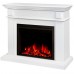 RealFlame Электрокамин Leda 24/25,5 WT белый матовый с очагом Saphir 25,5